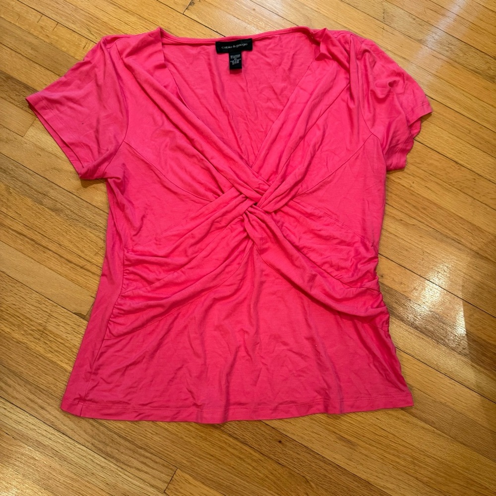 Cable & Gauge pink top XL